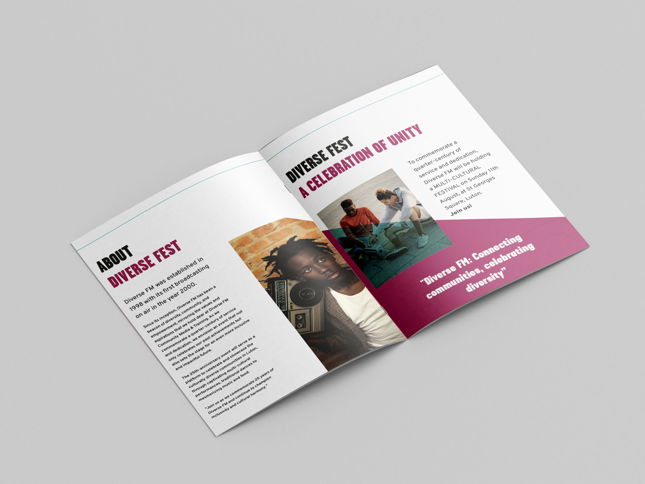 Middle pages of Bedford WinterWonderland Sponsorship Pack