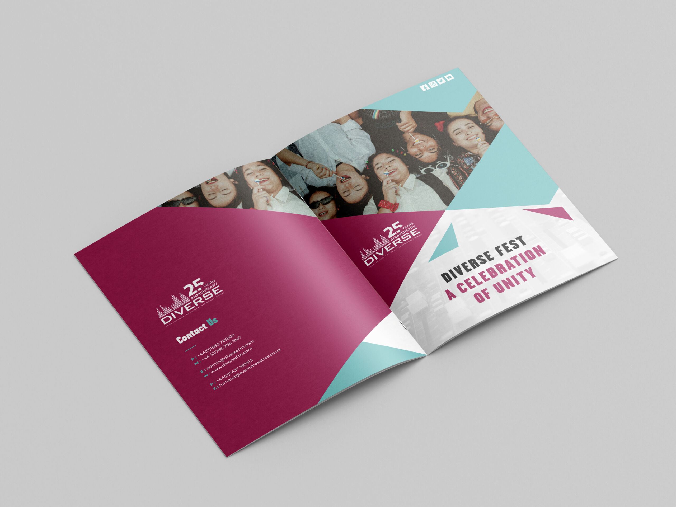 Front and Back cover of Bedford WinterWonderland Sponsorship Pack