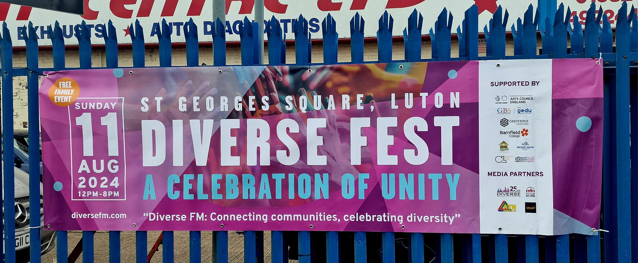 Double Sided Diverse Fest Leaflets including artists